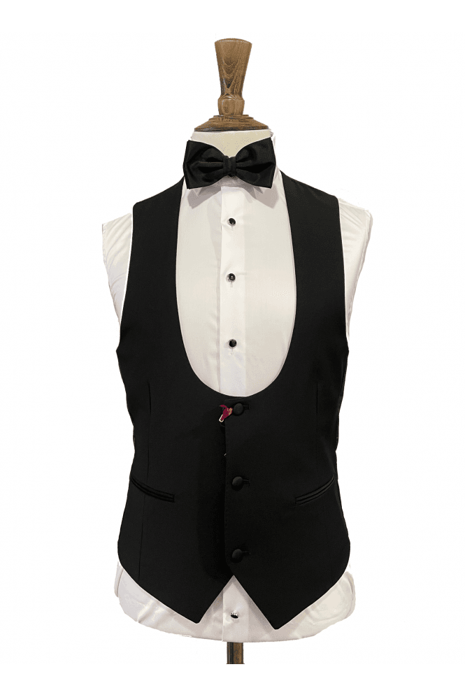 Mix and Match Dinner Suit Waistcoat - Black