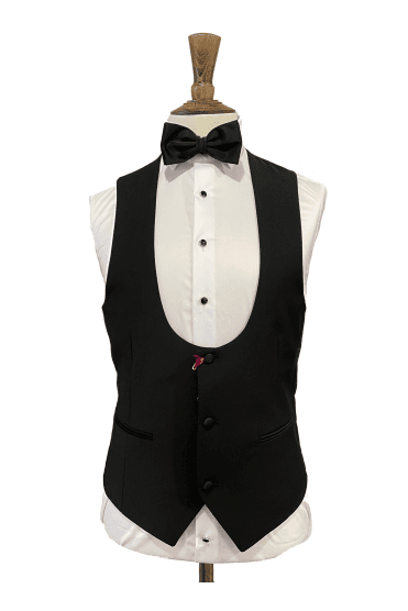 Mix and Match Dinner Suit Waistcoat - Black