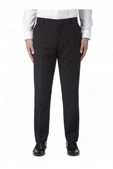 Mix and Match Tapered Dinner Trousers - Black