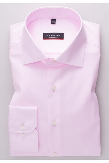 Modern Fit Long Sleeve Shirt - Pink