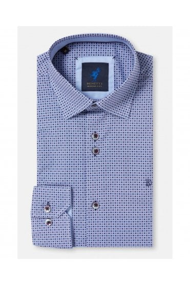 Nick Long Sleeve Casual Shirt – Indigo