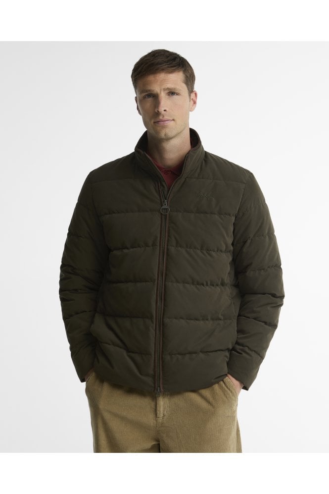 Noree Quilted Jacket – Dark Sage