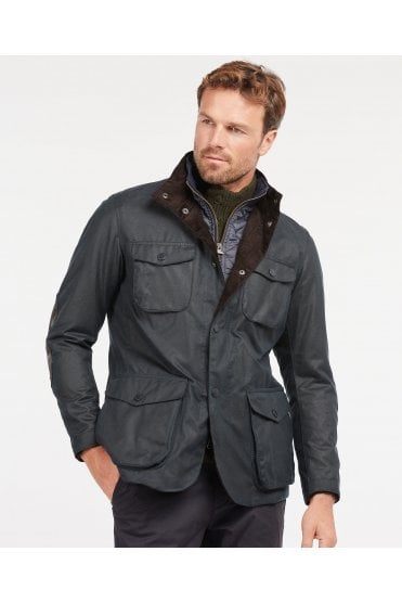 Ogston Wax Jacket - Navy