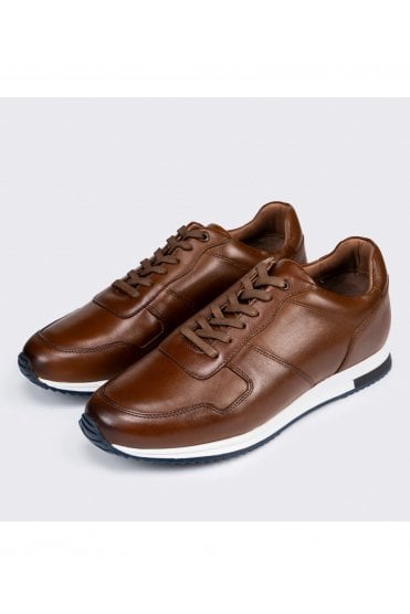Oliver Leather Trainer – Cognac
