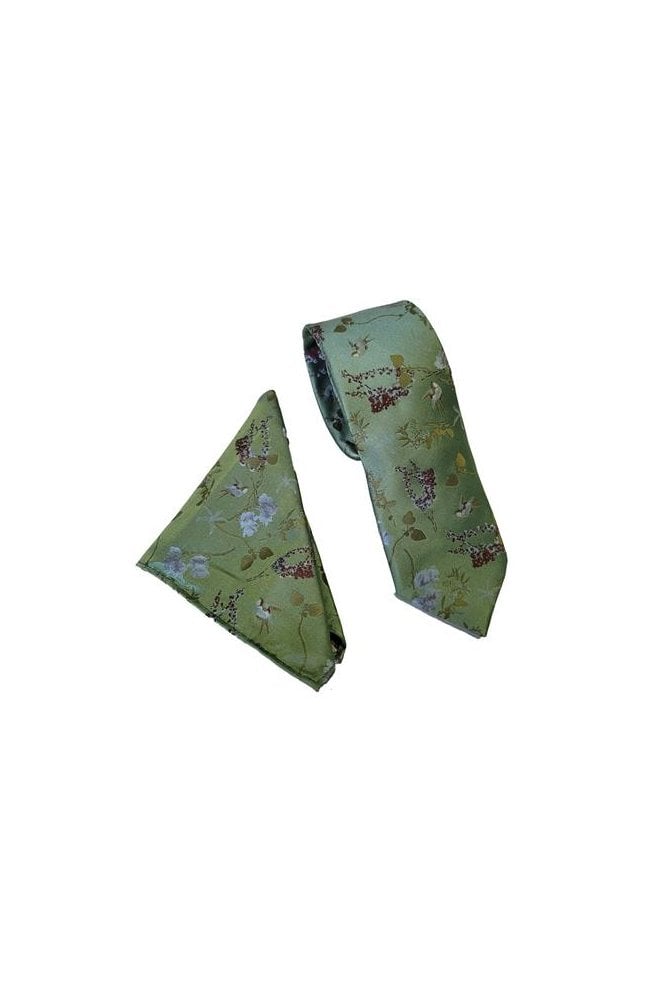 Oriental Floral Set – Green