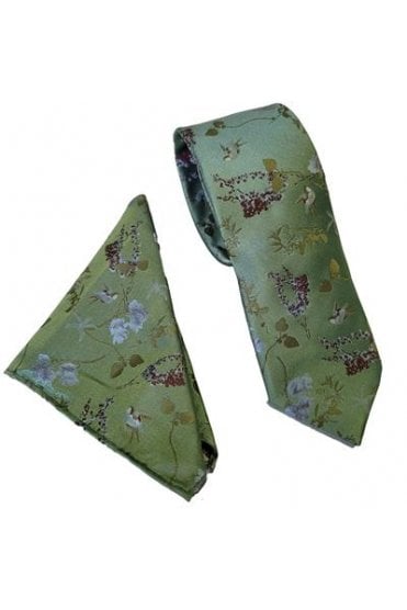Oriental Floral Set – Green