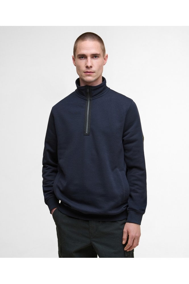 Outline Half-Zip Sweatshirt - Dark Navy