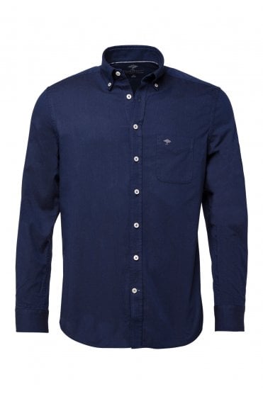 Oxford Cotton Shirt - Navy