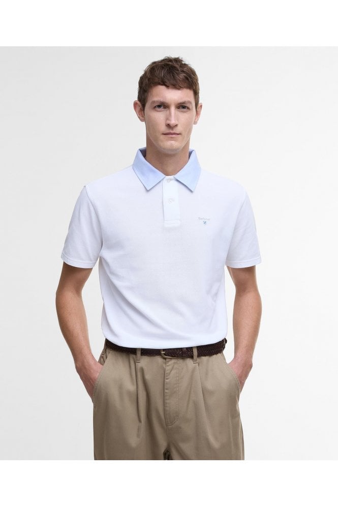 Oxford Short-Sleeved Polo Shirt – Classic White