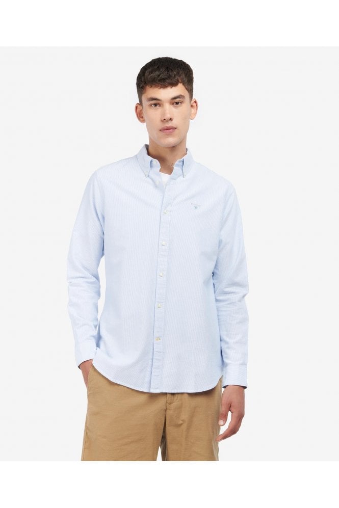 Oxford Striped Tailored Shirt – Sky Blue