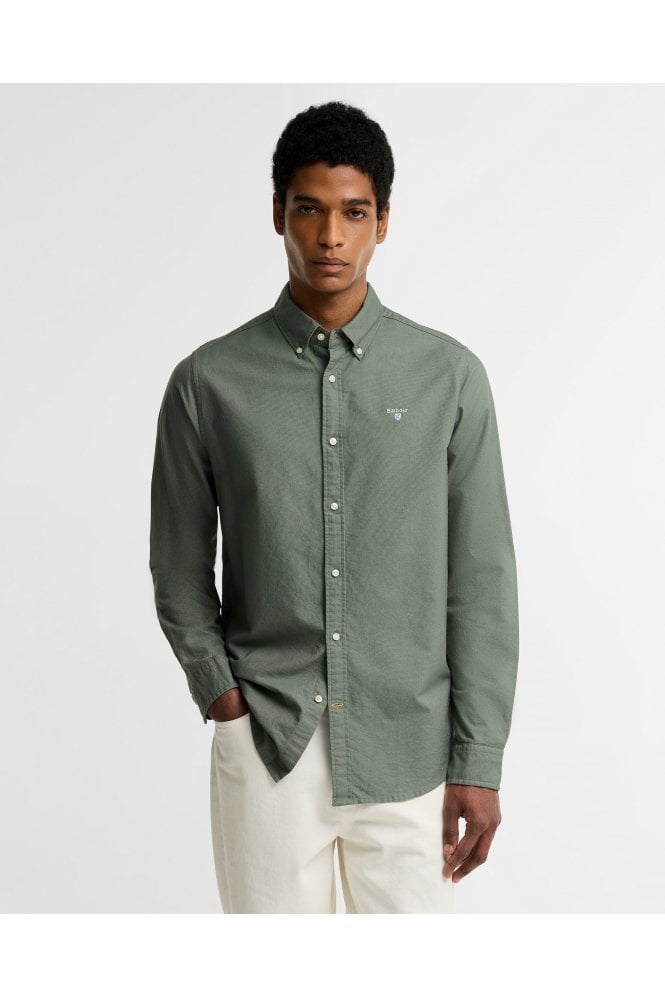 Oxford Tailored Long-Sleeved Shirt – Agave Green