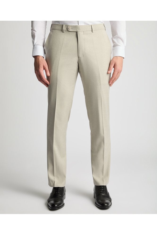 Pablo Tapered Fit Suit Trousers – Stone
