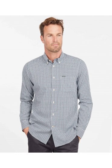 Padshaw Tailored Gingham Shirt - Green