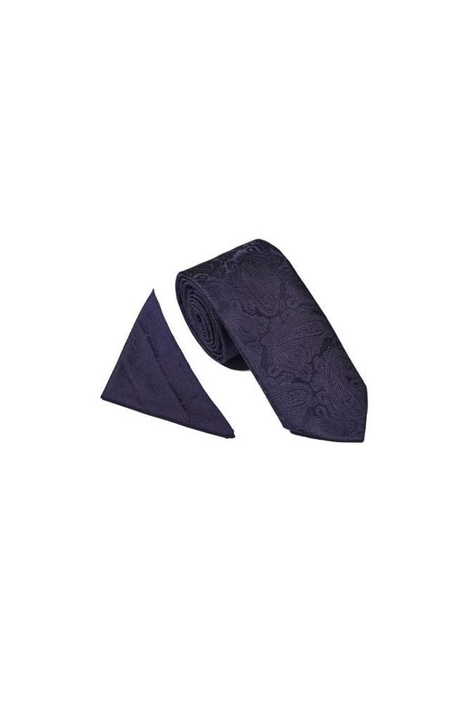 Paisley Tie Set – Navy