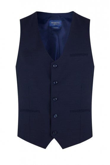 Peter Tapered Fit Mix and Match Waistcoat - Ink Navy