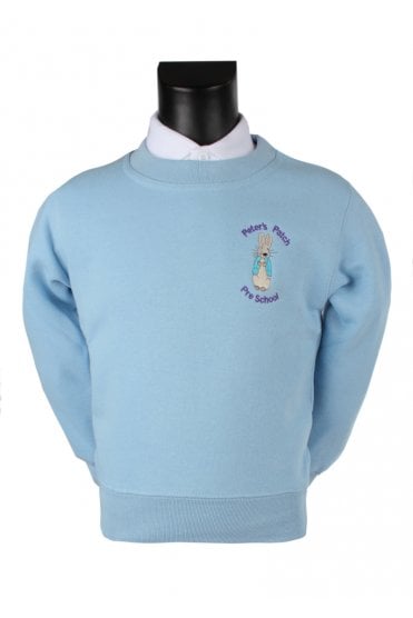 Peter's Patch Sweatshirt - Sky