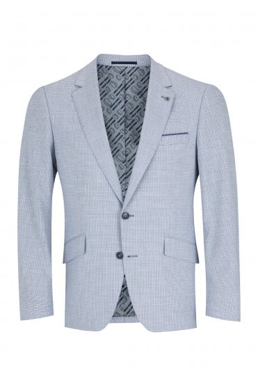 Petro Tapered Fit Suit Jacket – Sky Blue