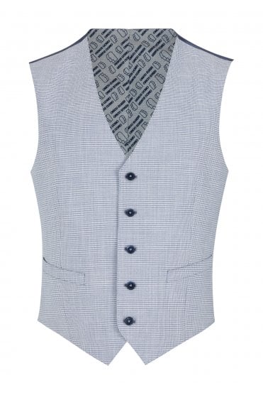 Petro Tapered Fit Waistcoat – Sky Blue