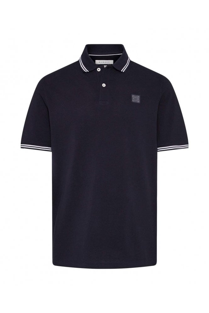 Pique Cotton Polo Shirt – Marine