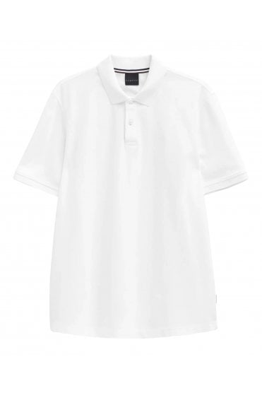 Pique Polo Shirt – White