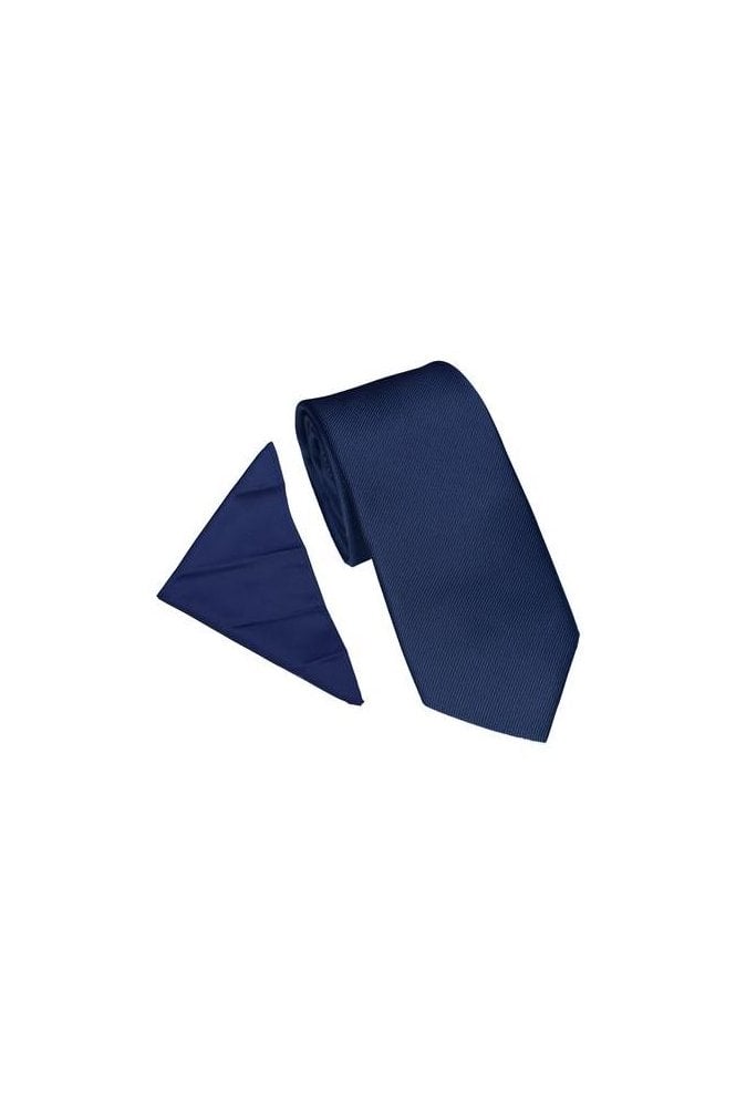 Plain Twill Tie Set – Navy