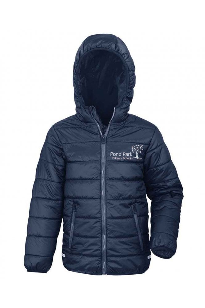 Pond Park Primary Baffle Coat - Navy