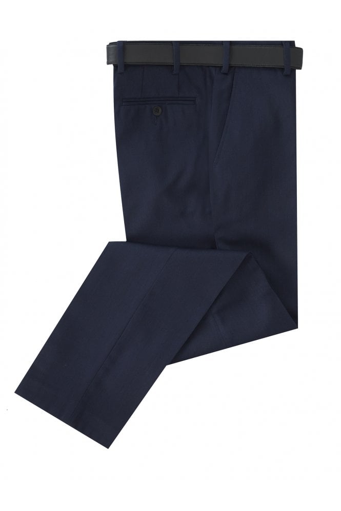 Prestige Wool Blend Trousers - Dark Blue