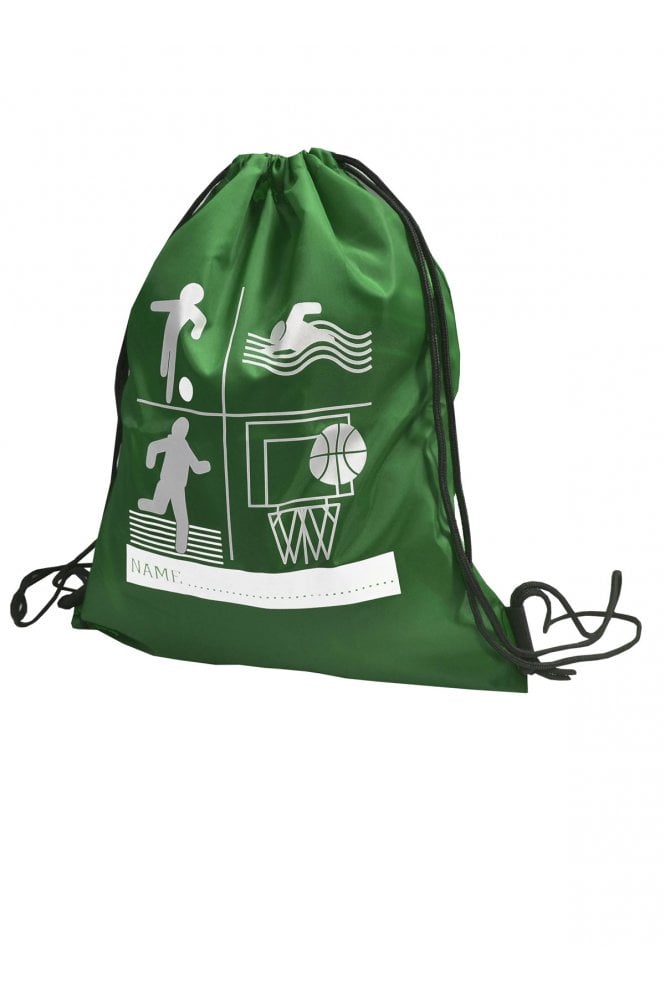 Printed Gymbag - Bottle Green
