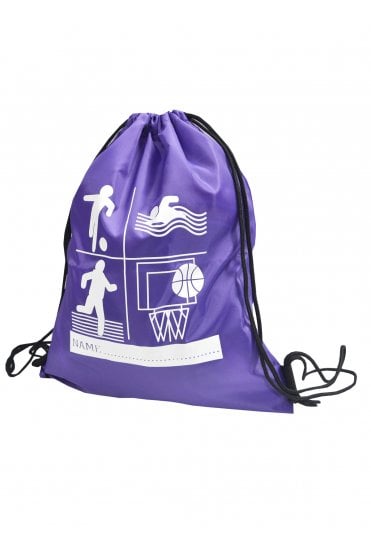 Printed Gymbag - Purple