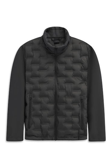 Quilted Blouson Jacket - Black