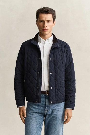Quilted Jacket – Evening Blue
