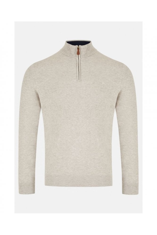 Quinn 1/4 Zip Sweater – Stone