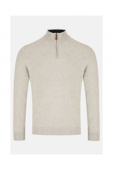 Quinn 1/4 Zip Sweater – Stone