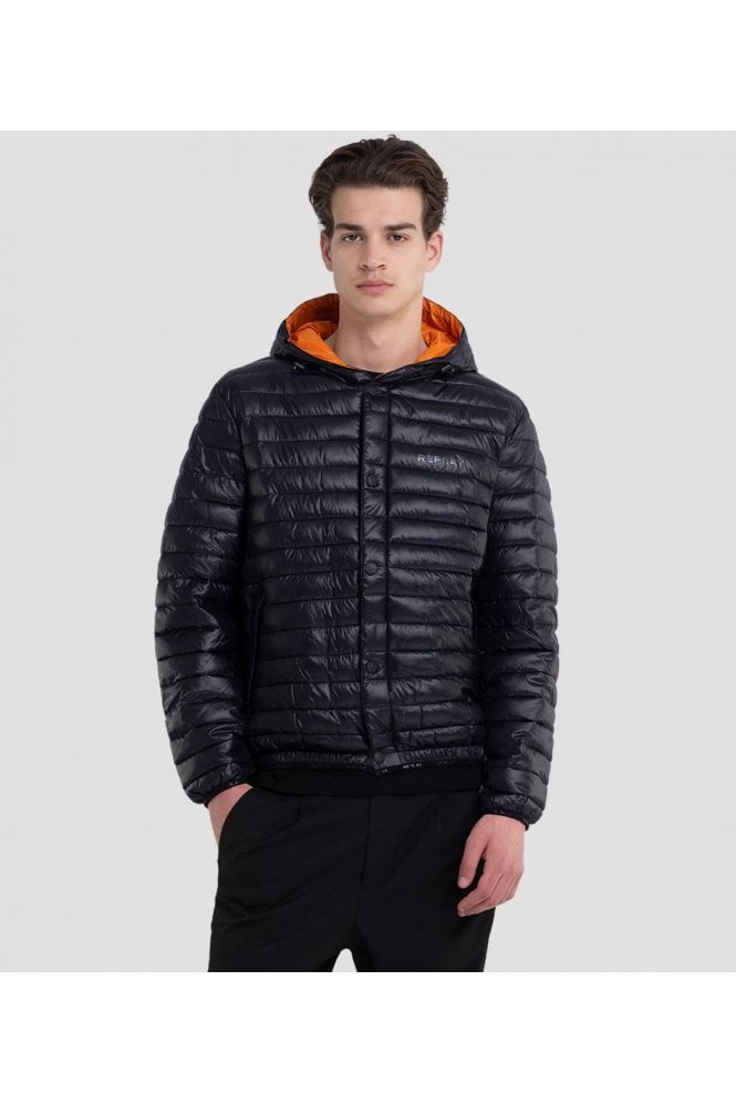 Recycled Quilted Jacket - Black