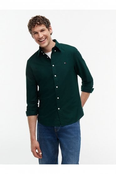Regular Fit Button-Down Oxford Shirt – Hunter