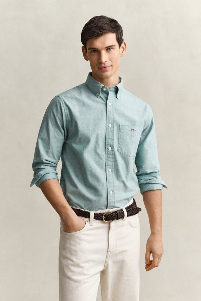 Regular Fit Classic Oxford Shirt - Botanical Hue