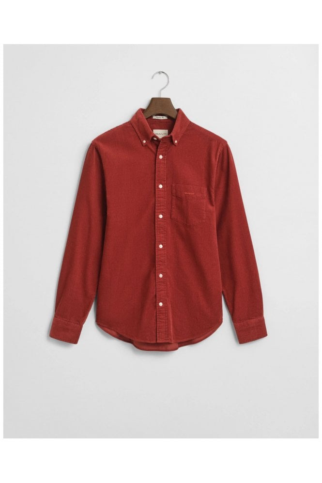 Regular Fit Corduroy Shirt – Modern Rust