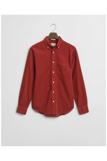 Regular Fit Corduroy Shirt – Modern Rust