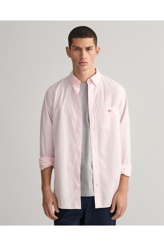 Regular Fit Poplin Shirt – Light Pink