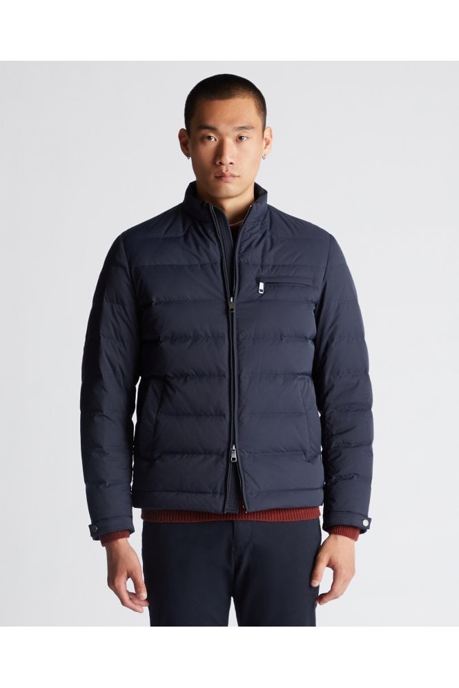 Regular Fit Quilted Jacket – Navy