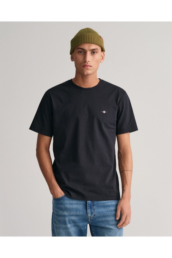 Regular Fit Shield T-Shirt – Black