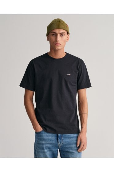 Regular Fit Shield T-Shirt – Black