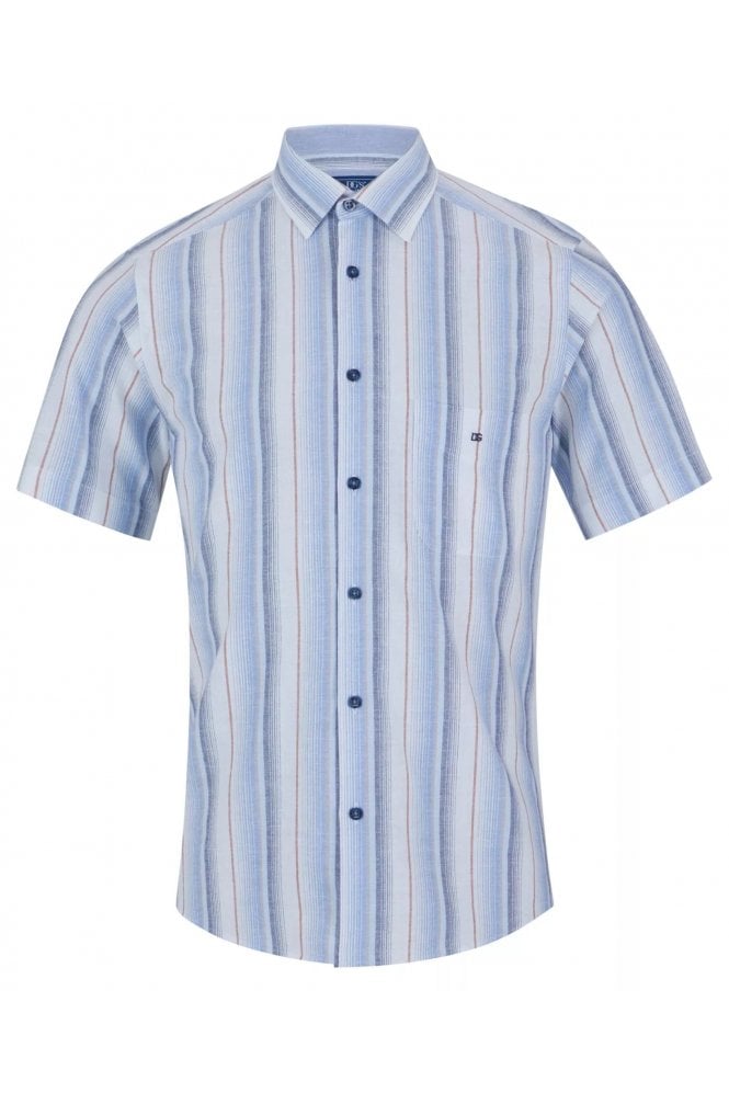 Regular Fit Short Sleeve Casual Shirt – Blue