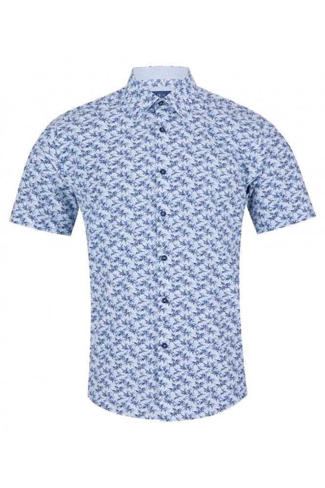 Regular Fit Short Sleeve Casual Shirt – Dark Blue