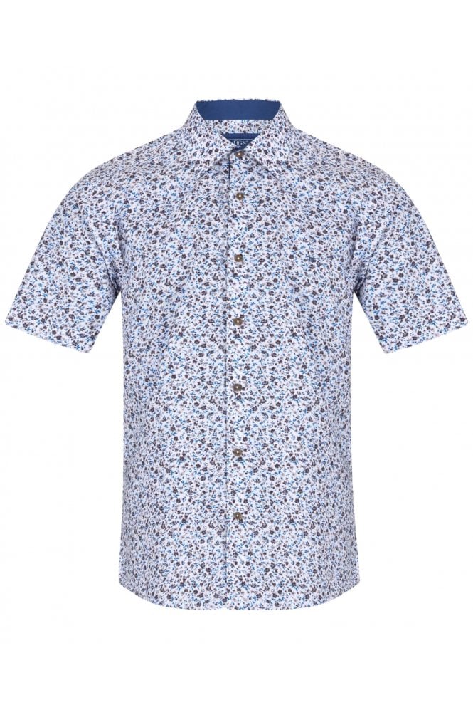 Regular Short Sleeve Casual Shirt – Blue