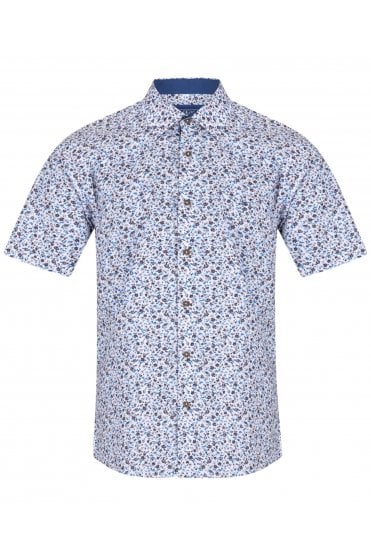 Regular Short Sleeve Casual Shirt – Blue