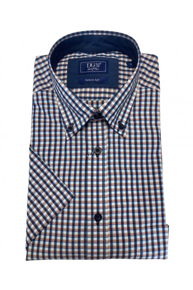 Regular Short Sleeve Casual Shirt – Red