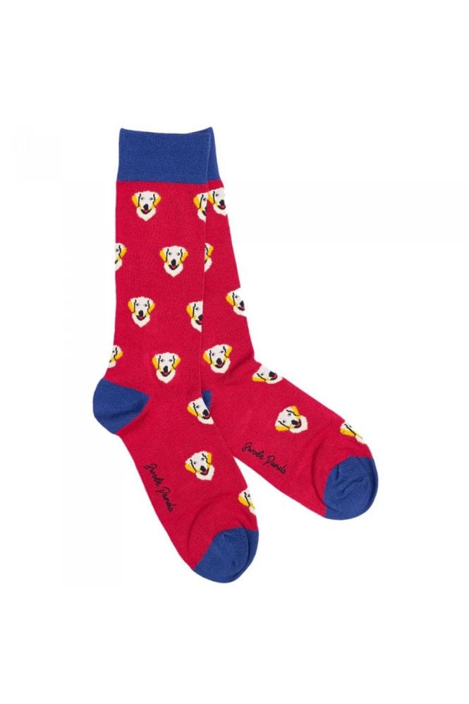 Retriever Bamboo Socks – Red
