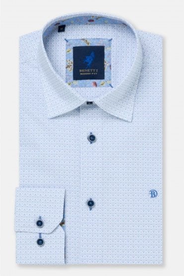 Roger Long Sleeve Casual Shirt – Sky