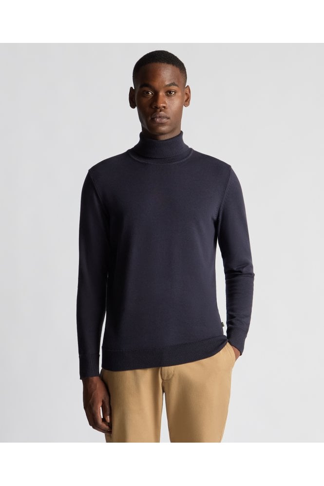 Roll Neck Sweater - Dark Blue